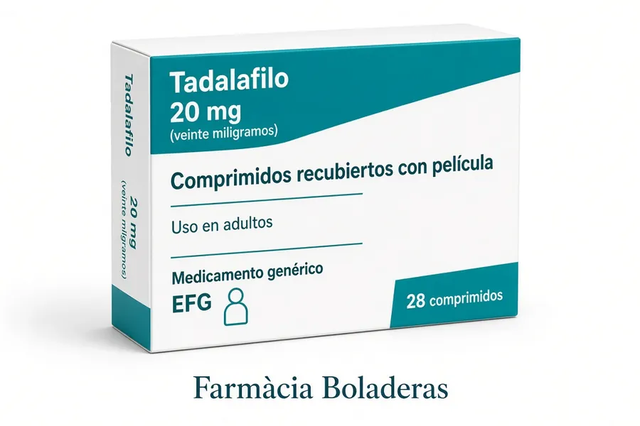 Tadalafilo 20 mg - Farmàcia Boladeras